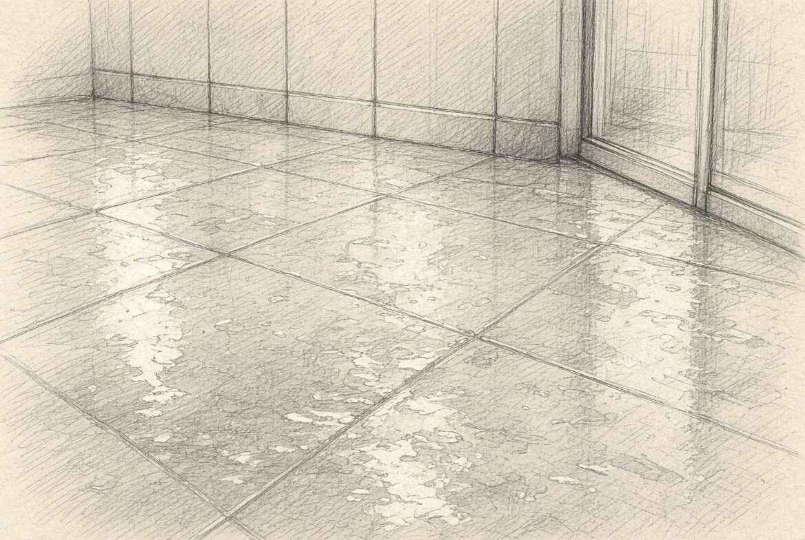 욕실 바닥 미끄럼 점검 디자인 스케치
